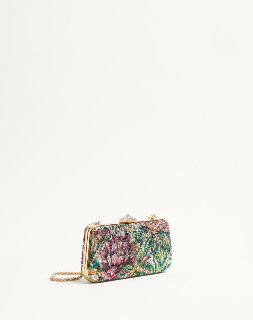 Valentino Handbags Minaudiere Carry Secrets Con Strass Motivo Voyage Imaginaire per Donna in Multicolor | Valentino IT Shopping Online