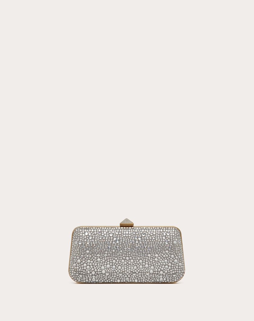Valentino Handbags Minaudiere Carry Secrets Con Strass per Donna in Crystal | Valentino IT Prezzo Ridotto