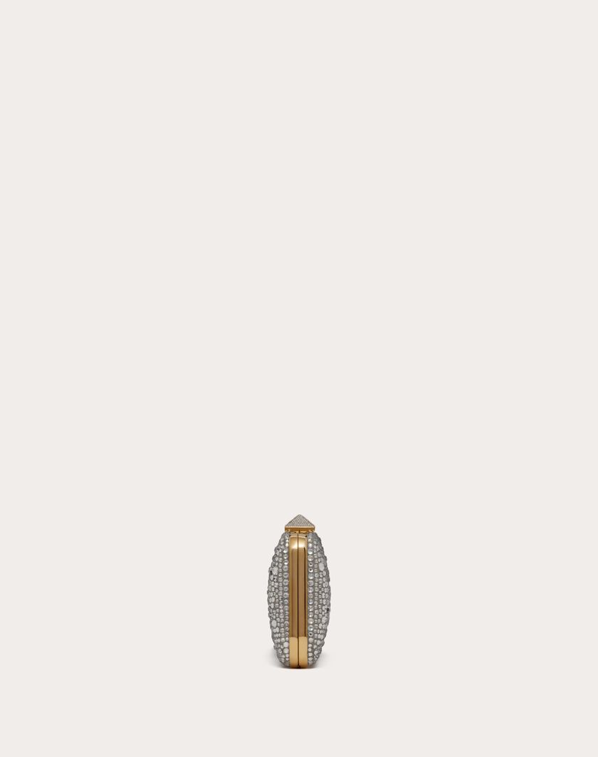 Valentino Handbags Minaudiere Carry Secrets Con Strass per Donna in Crystal | Valentino IT Prezzo Ridotto
