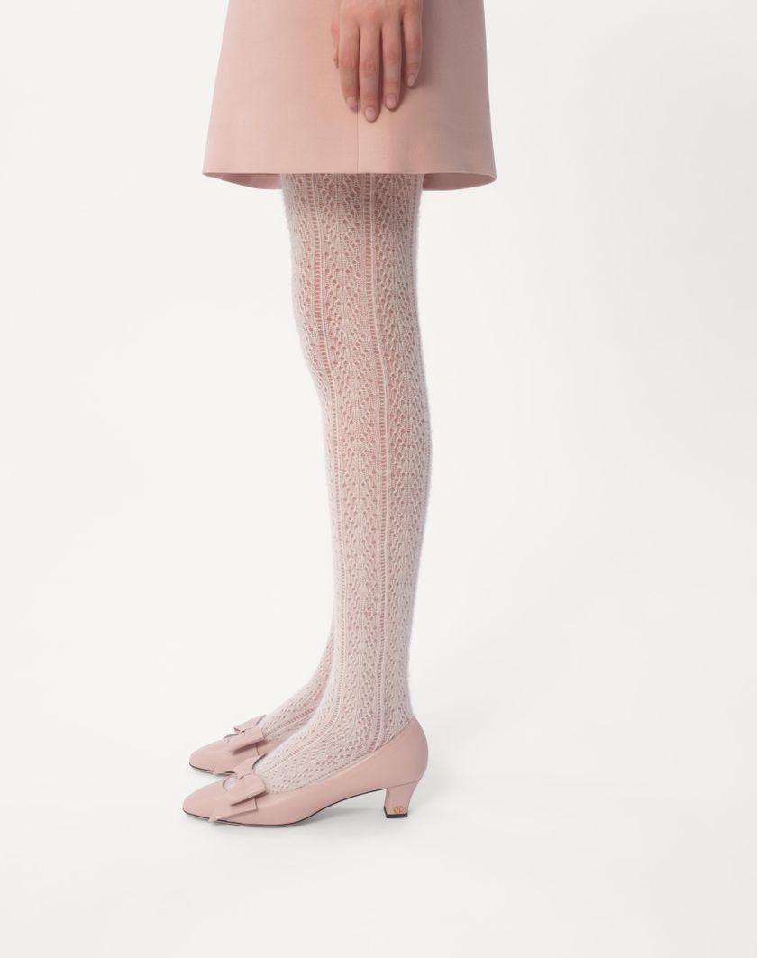 Valentino Handbags Abito Corto In Crepe Couture Ricamato per Donna in Rose Mist | Valentino IT Outlet