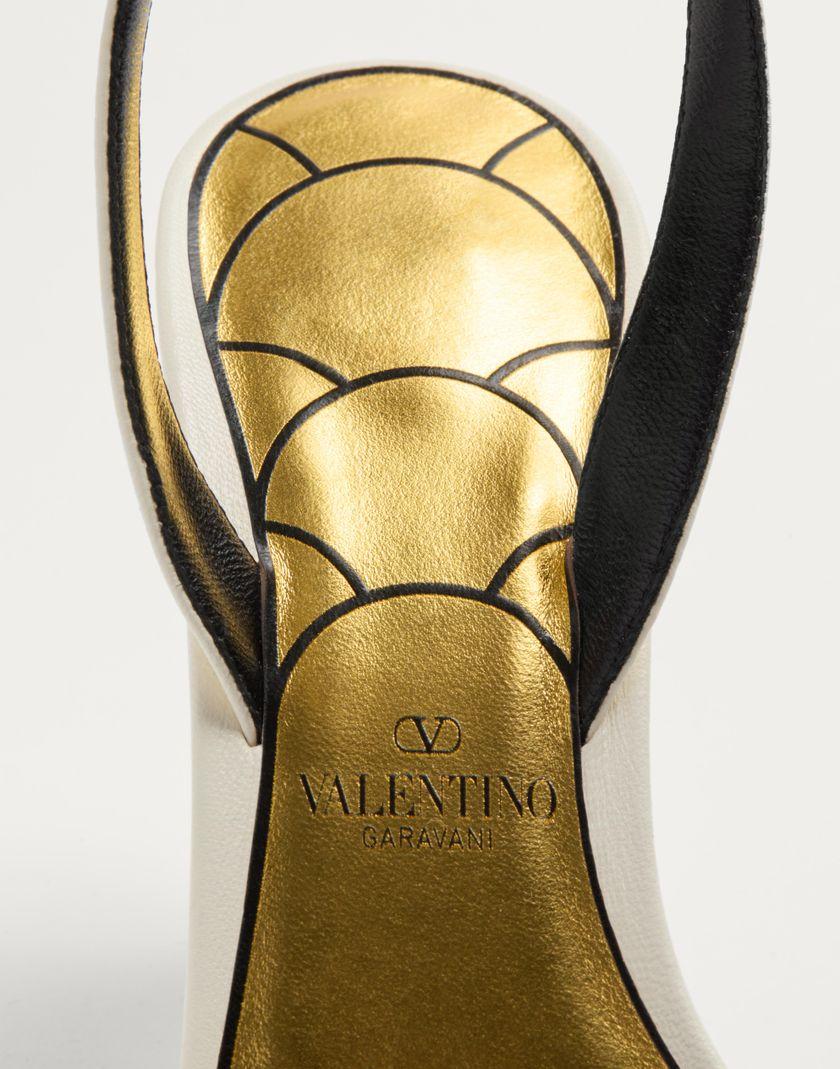 Valentino Handbags Sandalo Ladycrush In Capretto 85mm per Donna in Avorio | Valentino IT Saldi