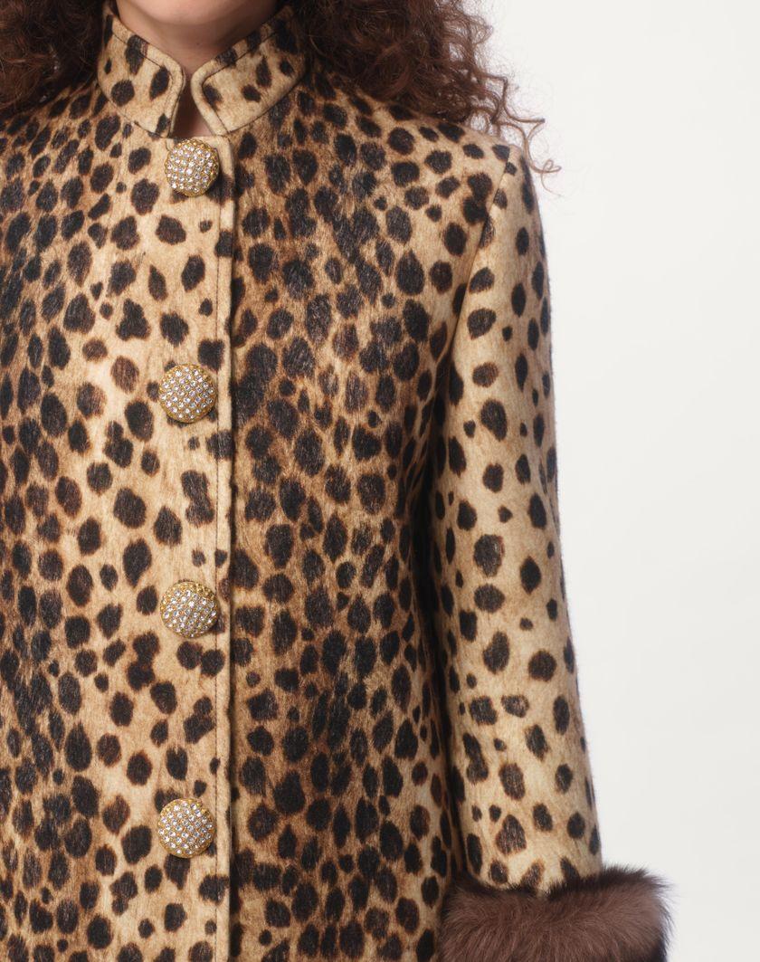 Valentino Handbags Caban In Panno Stampato Giaguaro Spots per Donna in Animalier | Valentino IT Vendita Calda