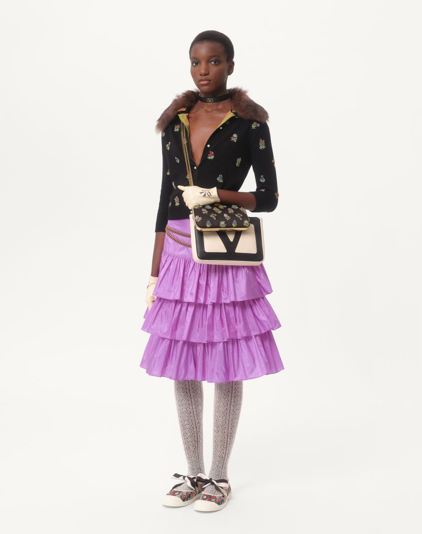 Valentino Handbags Collant In Mohair per Donna in Latte | Valentino IT 2025