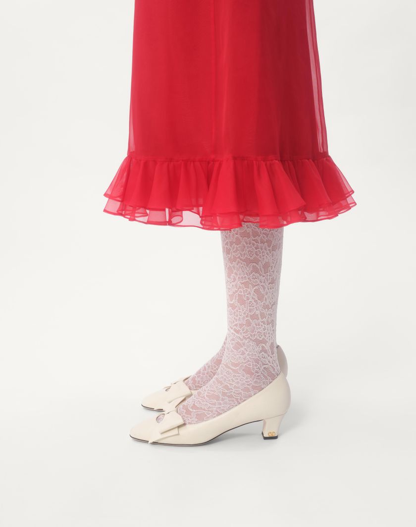 Valentino Handbags Abito Midi In Organza per Donna in Rosso | Valentino IT Qualità Garantita