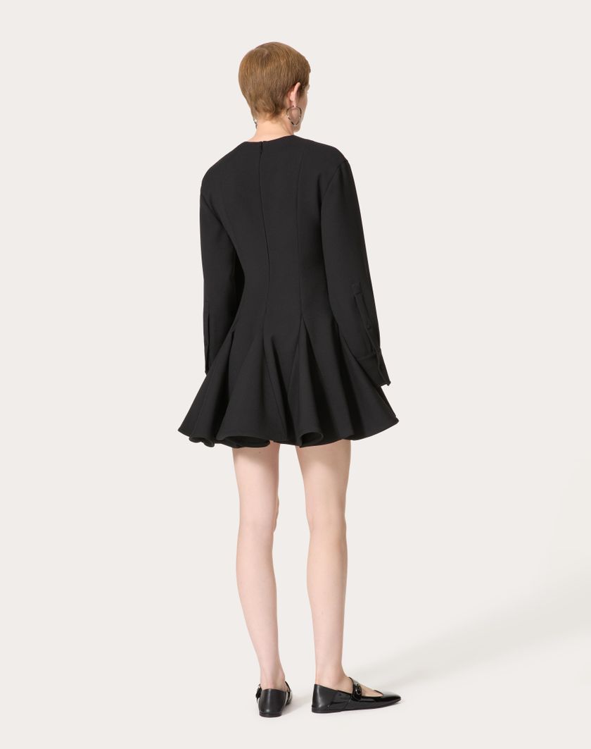 Valentino Handbags Abito Corto In Luxury Crepe per Donna in Nero | Valentino IT Affare Del Giorno