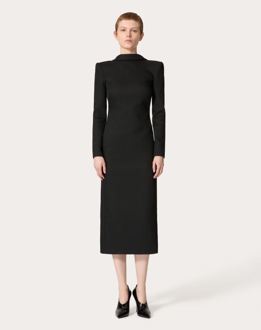 Valentino Handbags Abito Midi per Donna in Nero | Valentino IT Sconto