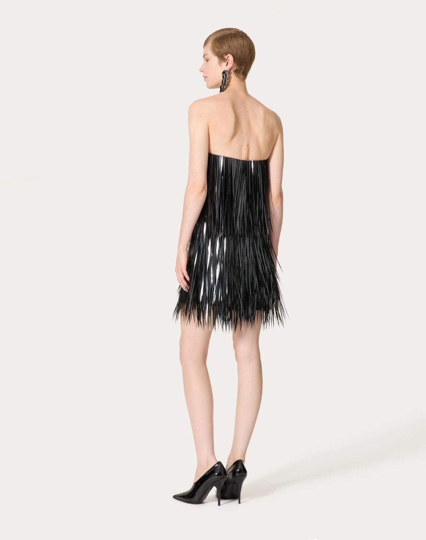 Valentino Handbags Abito Corto In Organza Ricamato per Donna in Nero | Valentino IT Offerte