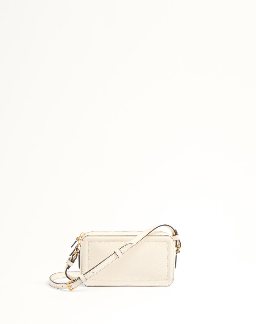Valentino Handbags Mini Borsa A Tracolla Valentino Garavani Alltime In Vitello Granato per Donna in Avorio | Valentino IT In Saldo