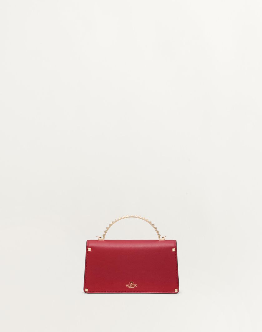 Valentino Handbags Mini Borsa A Mano Rockstud In Vitello per Donna in Rosso V. | Valentino IT Moda