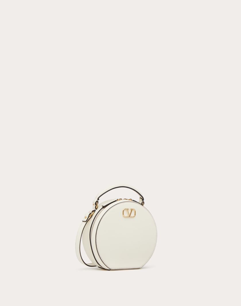 Valentino Handbags Mini Borsa Vlogo Signature In Vitello per Donna in Avorio | Valentino IT Negozi Online
