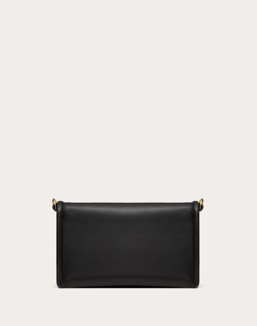 Valentino Handbags Clutch Vlogo Chain In Nappa Con Catena per Donna in Nero | Valentino IT Affare Del Giorno