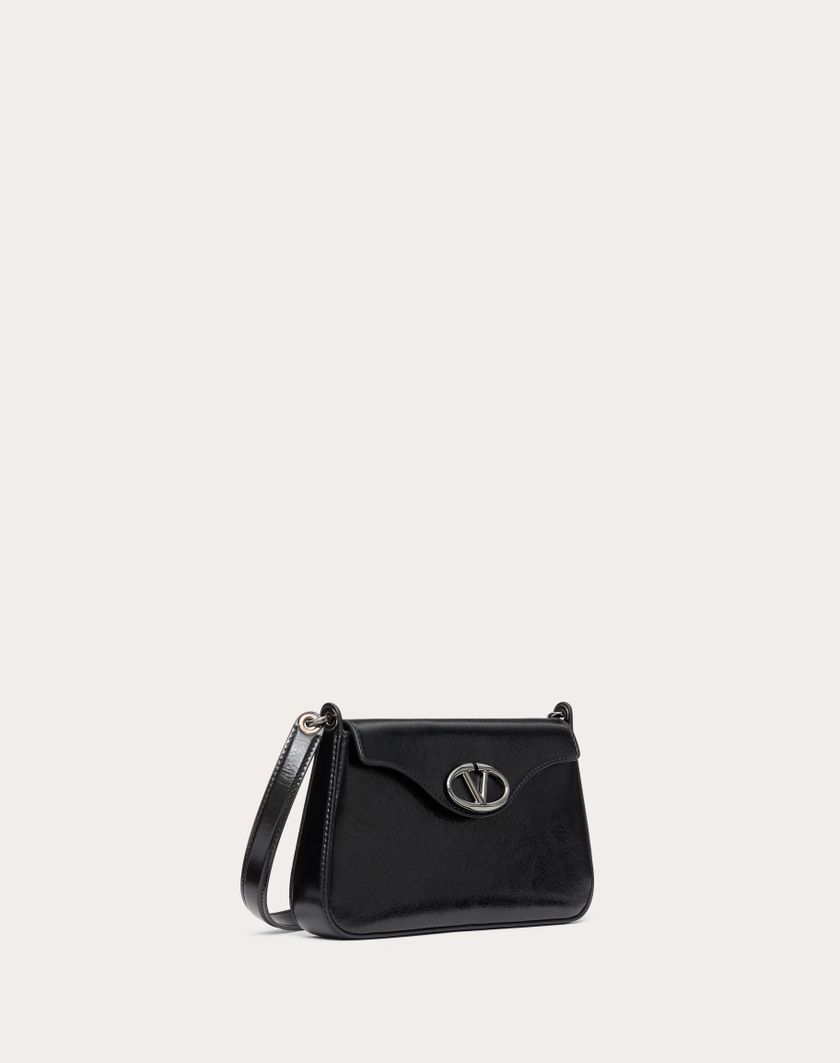 Valentino Handbags Mini Borsa A Tracolla Vlogo The Bold Edition In Vitello Lucido per Donna in Nero | Valentino IT Sottocosto