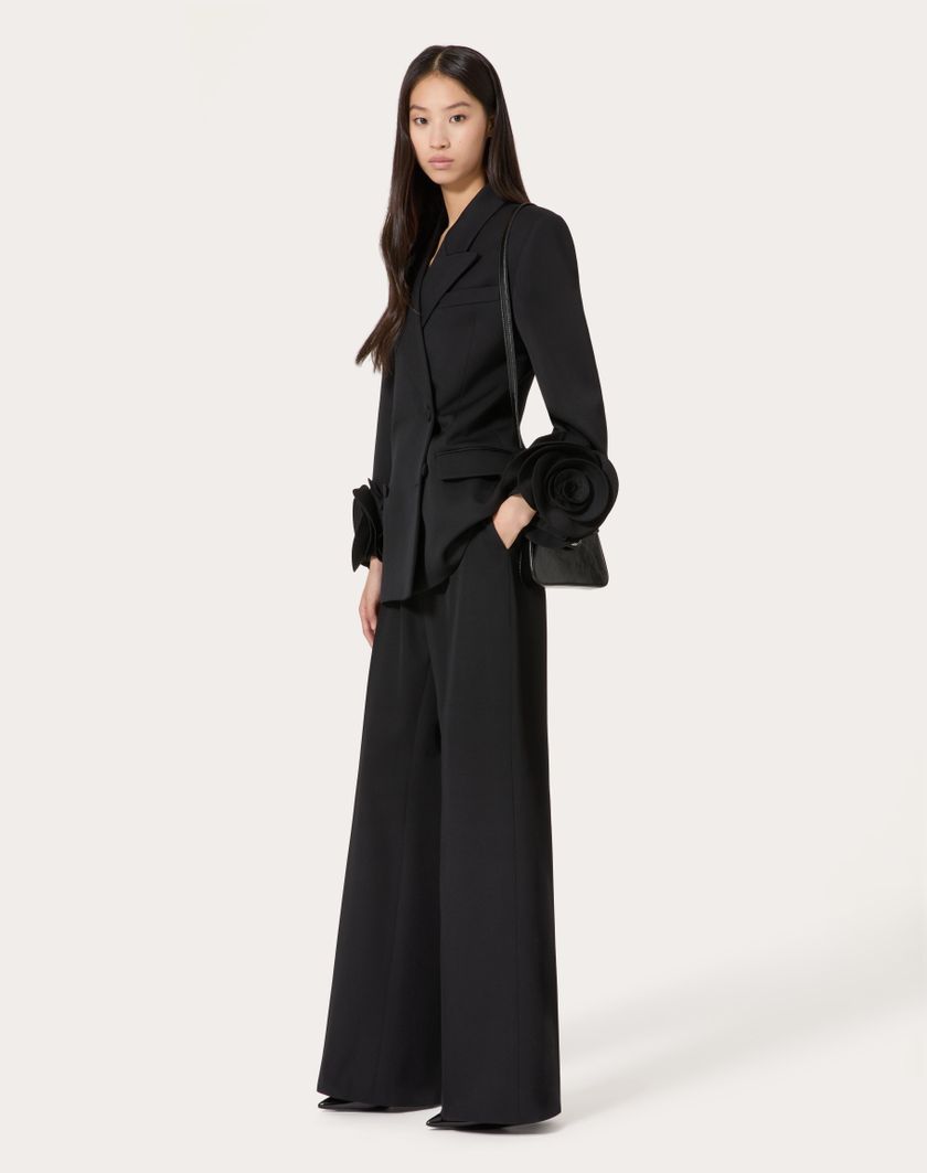 Valentino Handbags Pantalone In Grisaille per Donna in Nero | Valentino IT Offerte
