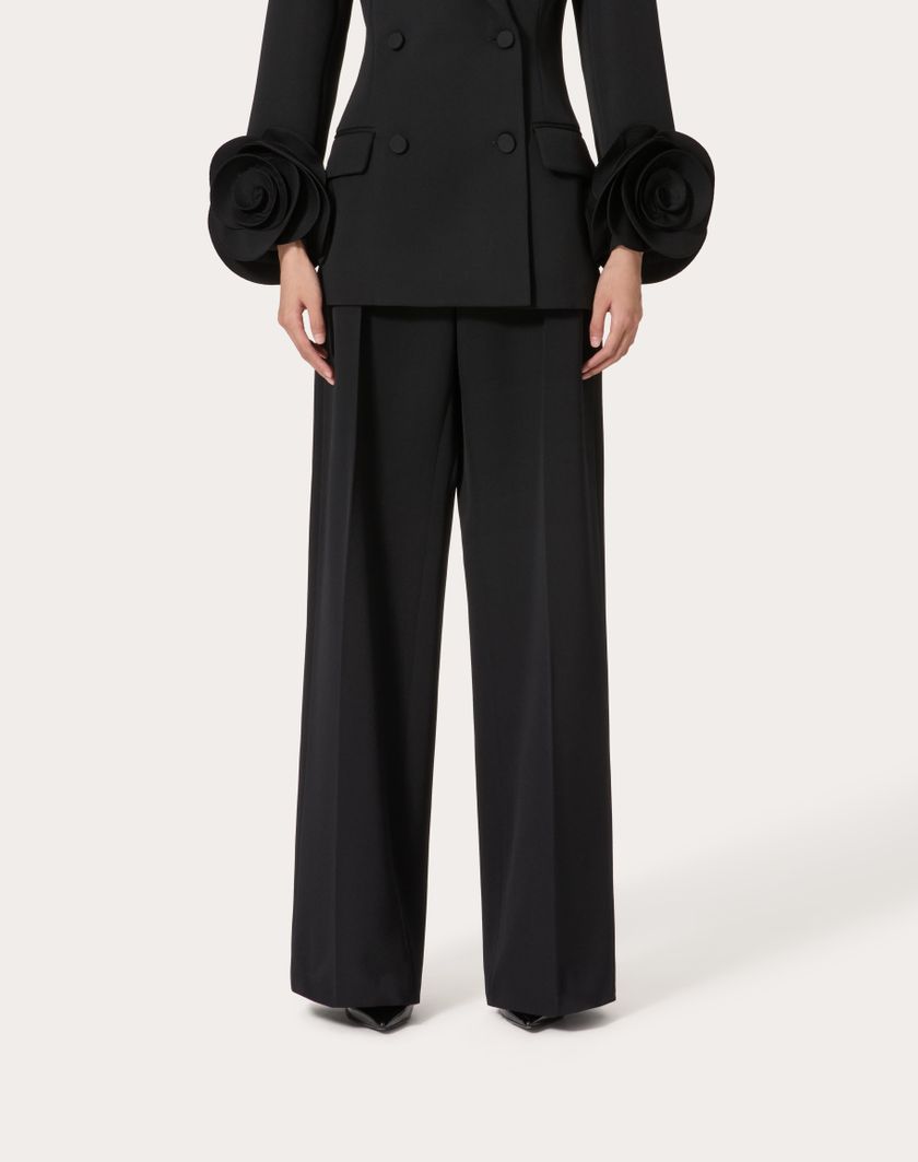 Valentino Handbags Pantalone In Grisaille per Donna in Nero | Valentino IT Offerte