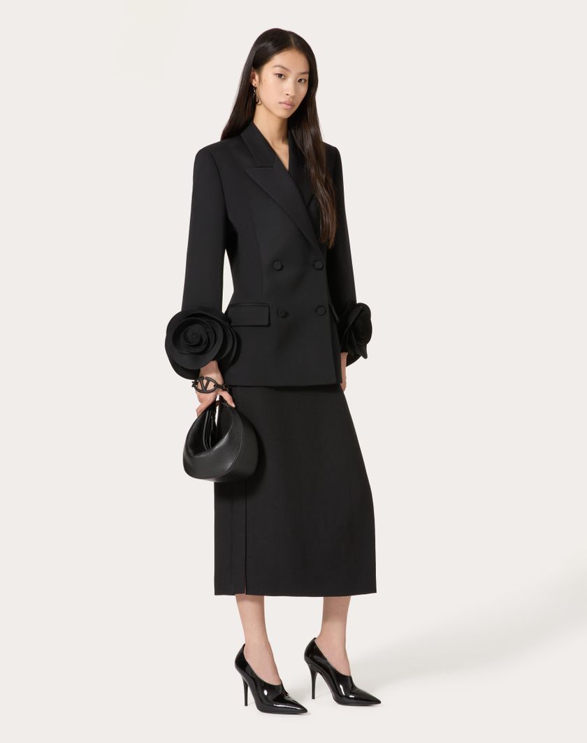 Valentino Handbags Giacca In Grisaille per Donna in Nero | Valentino IT Moda
