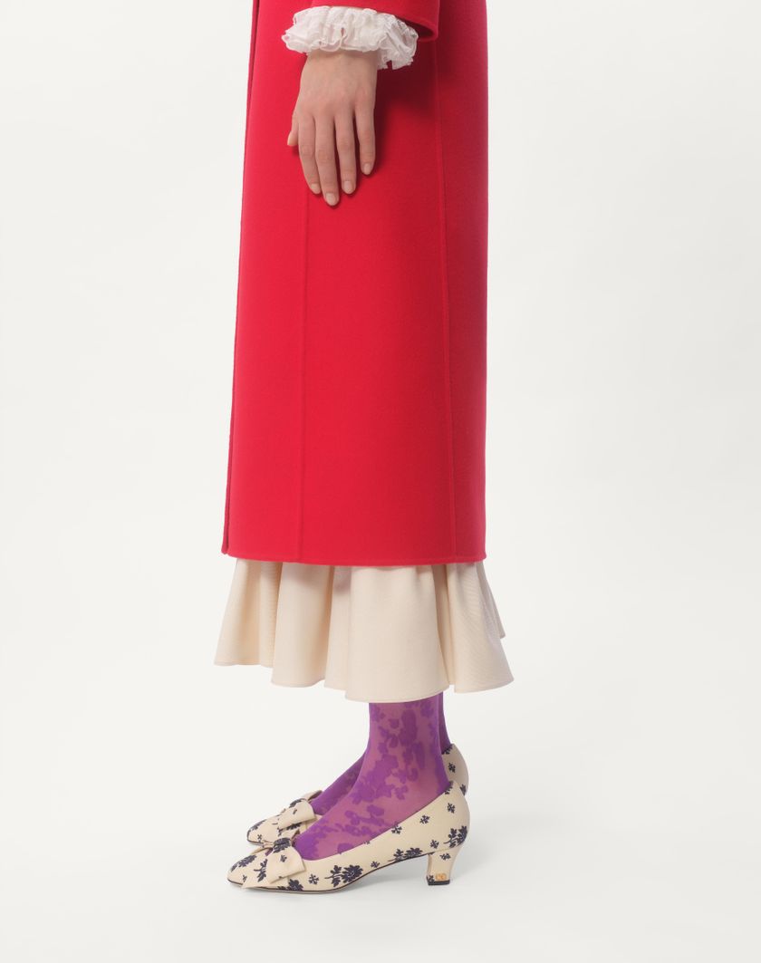 Valentino Handbags Cappotto In Compact Drap per Donna in Rosso | Valentino IT Promozione Limitata