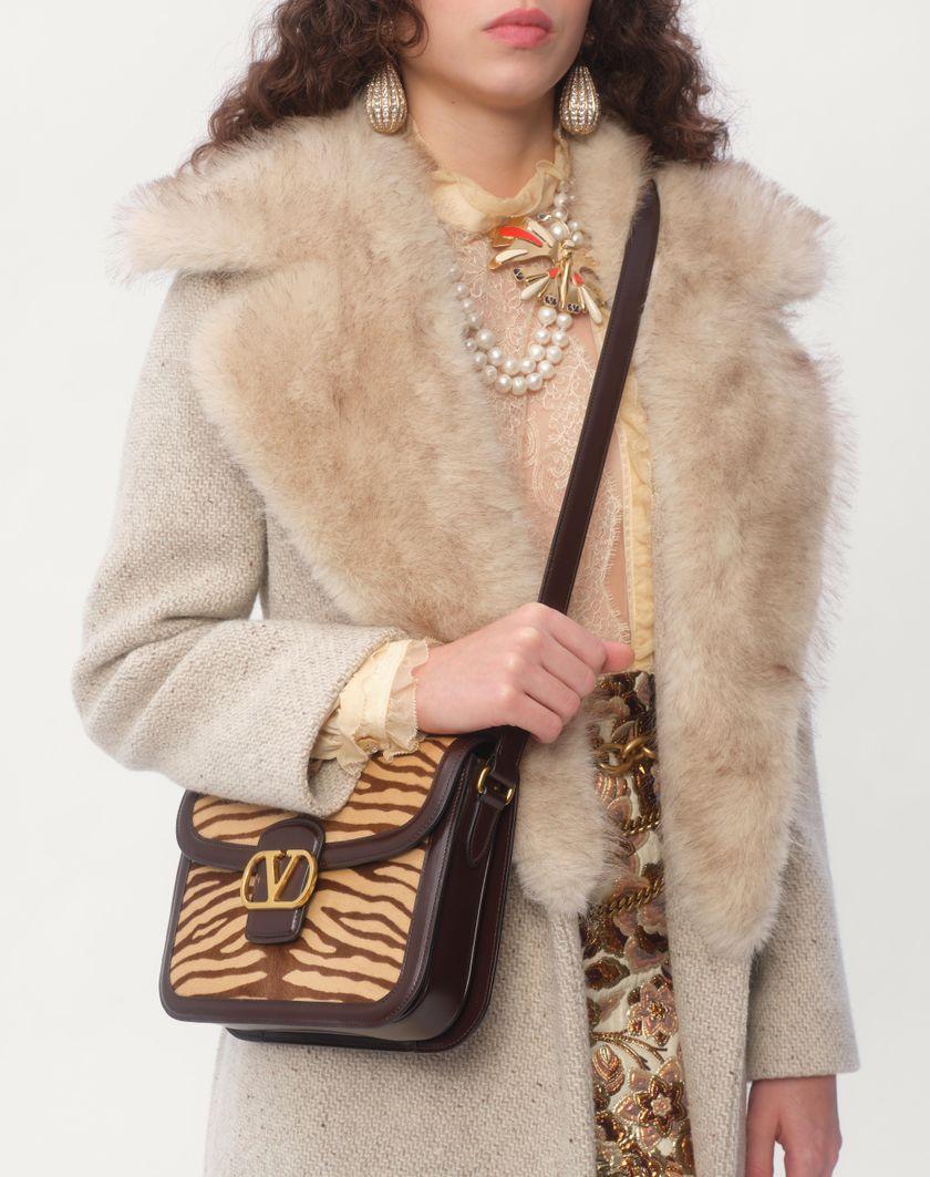 Valentino Handbags Borsa A Spalla Valentino Garavani 9to5 In Vitello Effetto Pony Animalier per Donna in Marrone | Valentino IT Economico