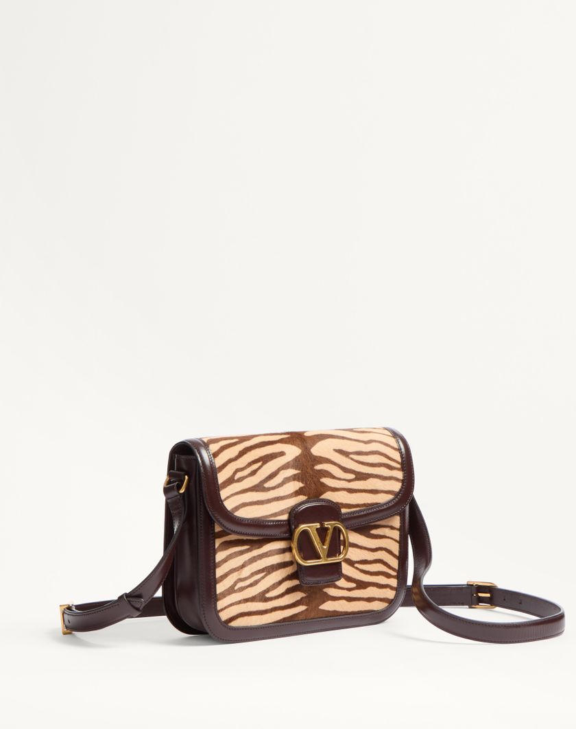 Valentino Handbags Borsa A Spalla Valentino Garavani 9to5 In Vitello Effetto Pony Animalier per Donna in Marrone | Valentino IT Economico