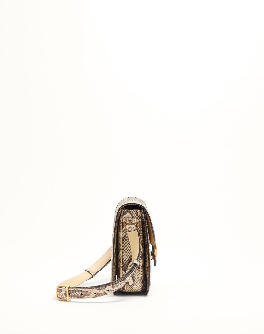 Valentino Handbags Borsa A Spalla Valentino Garavani 9to5 In Pitone per Donna in Avorio | Valentino IT Online