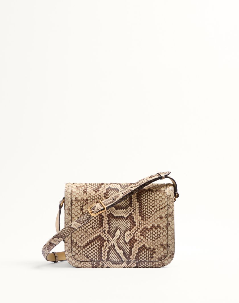 Valentino Handbags Borsa A Spalla Valentino Garavani 9to5 In Pitone per Donna in Avorio | Valentino IT Online