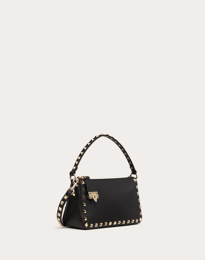 Valentino Handbags Borsa Piccola A Tracolla Rockstud In Vitello Granato per Donna in Nero | Valentino IT I Più Venduti