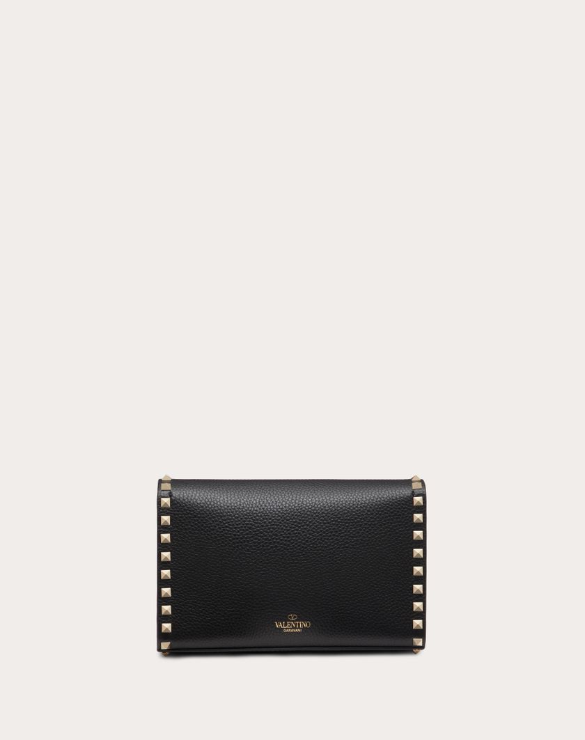 Valentino Handbags Borsa Piccola A Tracolla Rockstud In Vitello Granato per Donna in Poudre | Valentino IT Moda