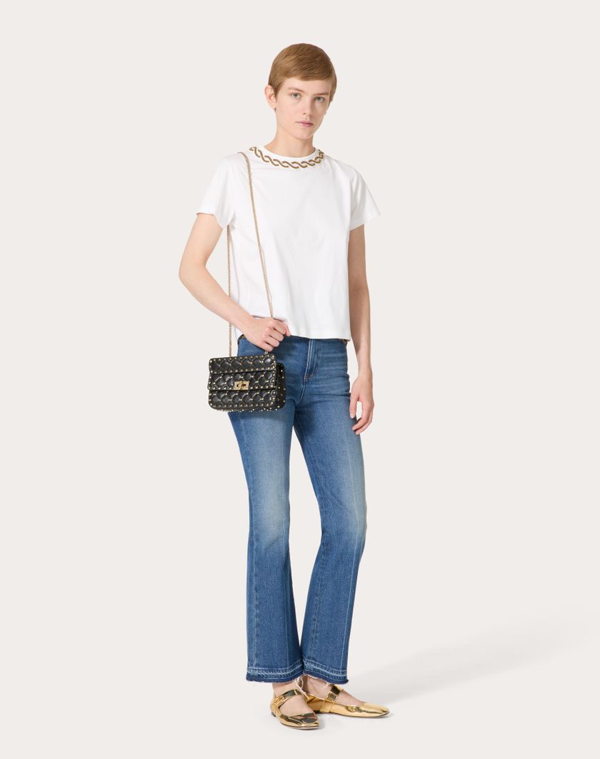 Valentino Handbags Borsa Piccola Rockstud Spike In Nappa per Donna in Nero | Valentino IT 2025