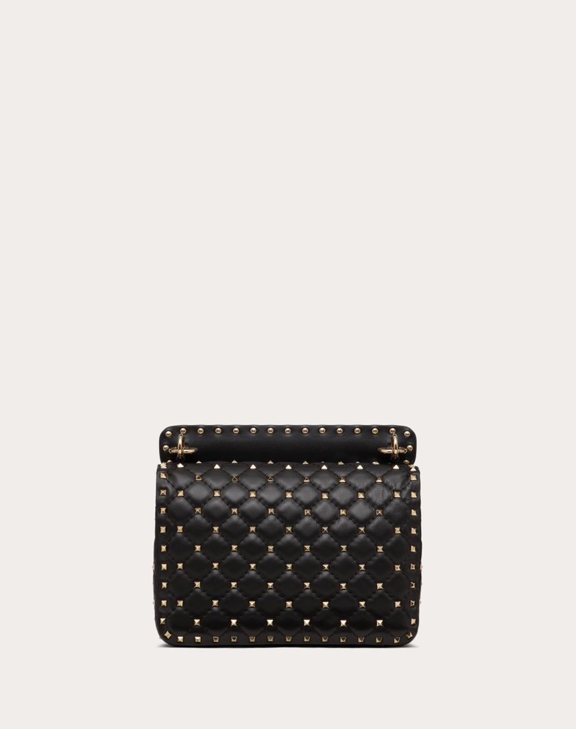 Valentino Handbags Borsa Media Rockstud Spike In Nappa per Donna in Light Ivory | Valentino IT 2025