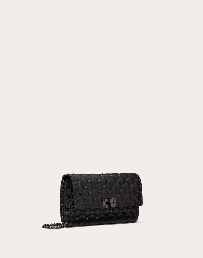 Valentino Handbags Borsa A Tracolla Rockstud Spike In Nappa per Donna in Nero | Valentino IT Nuovo