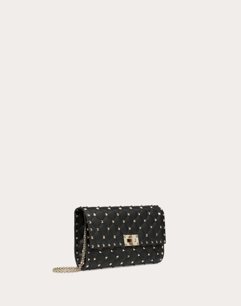 Valentino Handbags Borsa A Tracolla Rockstud Spike In Nappa per Donna in Poudre | Valentino IT Qualità