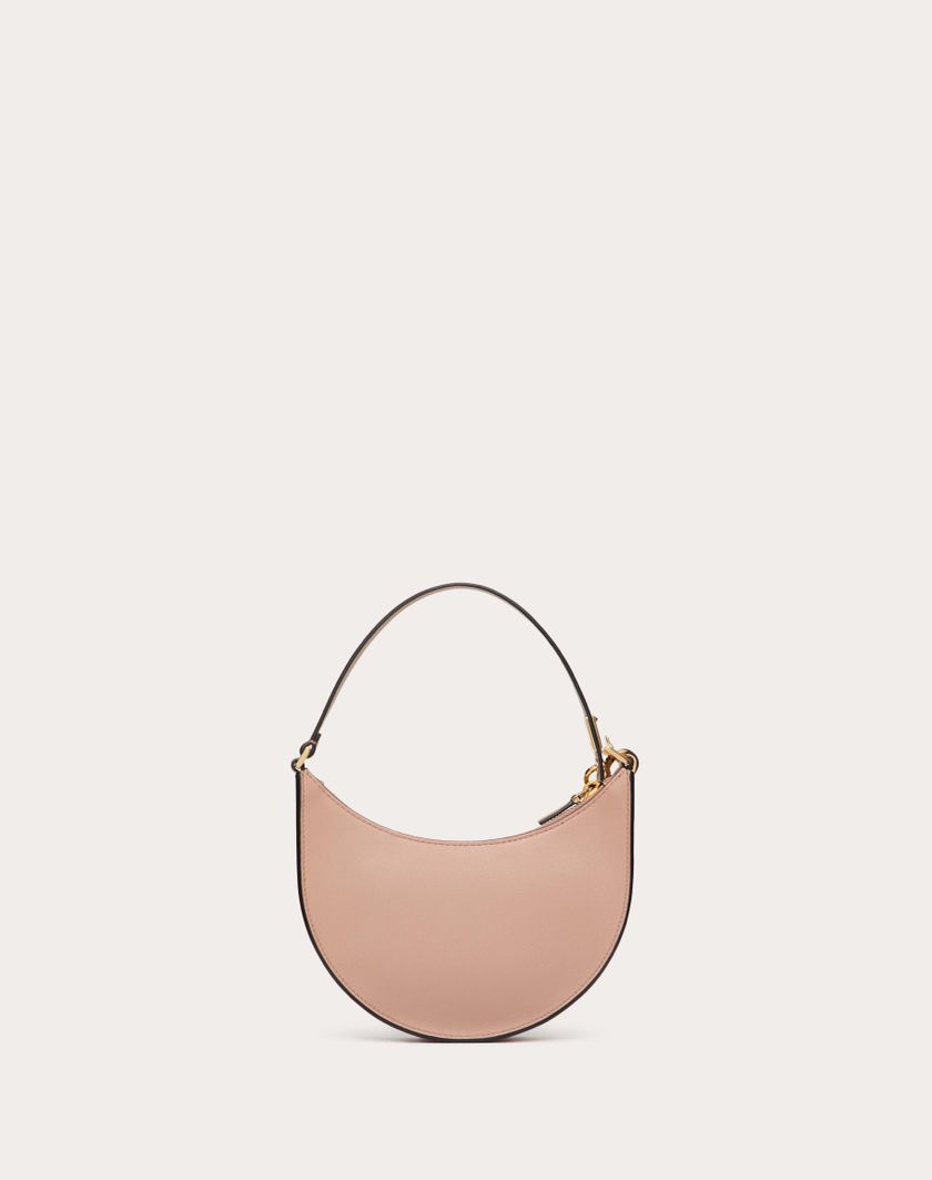 Valentino Handbags Mini Hobo Vlogo Signature In Vitello Con Logo Gioiello per Donna in Rose Cannelle | Valentino IT Promozione