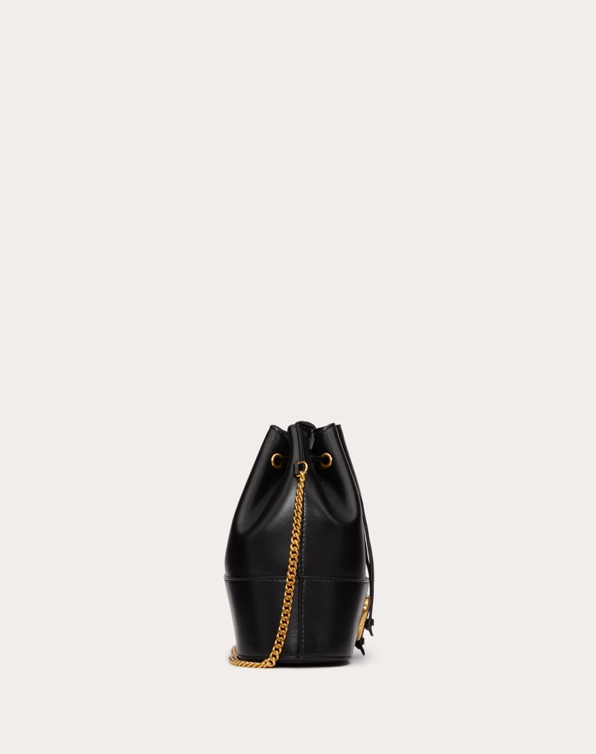 Valentino Handbags Mini Secchiello Con Catena Vlogo Signature In Nappa per Donna in Rose Cannelle | Valentino IT Qualità Garantita