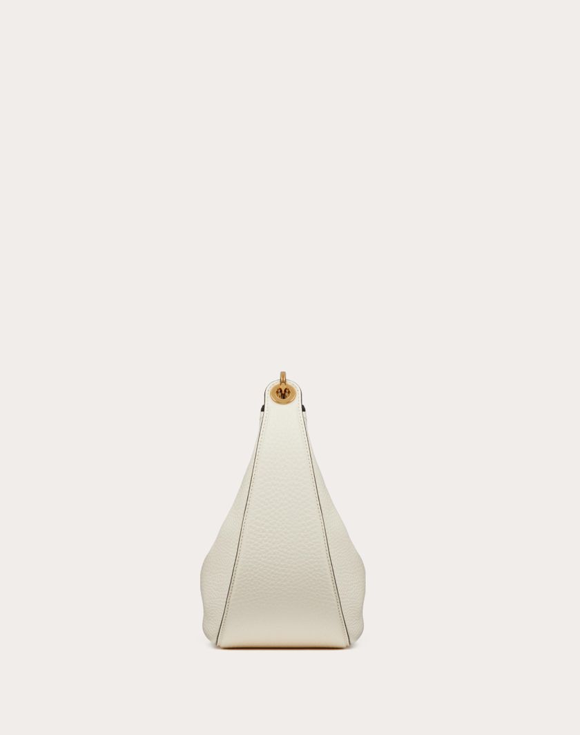 Valentino Handbags Hobo Piccola Vlogo Moon Bag In Vitello Granato Con Catena per Donna in Cappuccino | Valentino IT Promozione Limitata