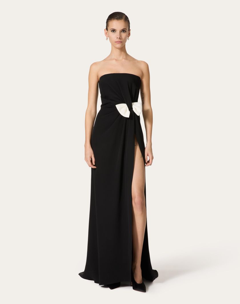 Valentino Handbags Abito Da Sera In Cady Couture per Donna in Nero | Valentino IT Presa