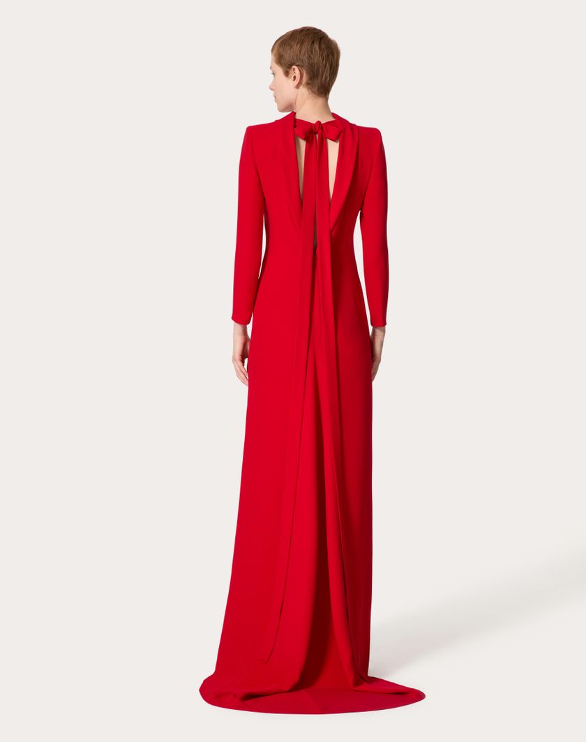 Valentino Handbags Gown In Cady Couture per Donna in Rosso | Valentino IT Sconto
