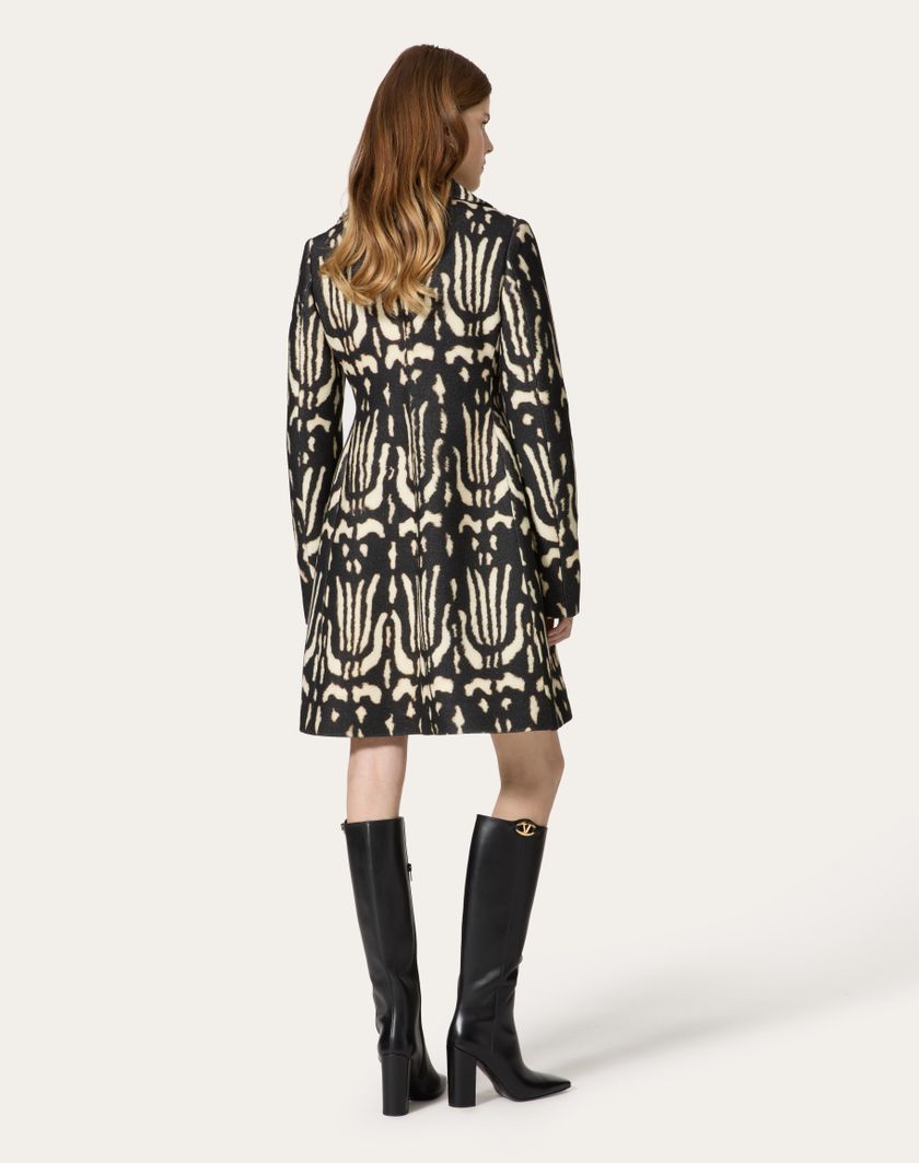 Valentino Handbags Cappotto In Valentino Wildprint 98 per Donna in Nero | Valentino IT In Saldo