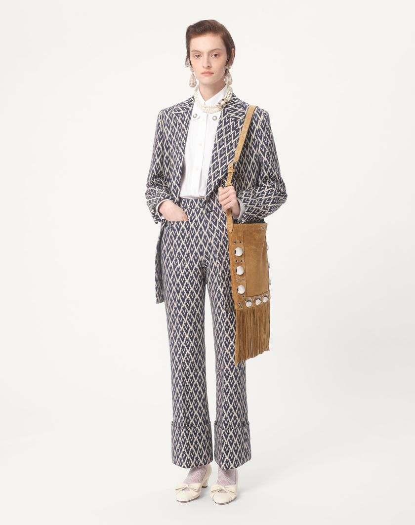 Valentino Handbags Camicia In Cotton Popeline per Donna in Bianco Ottico | Valentino IT Italia
