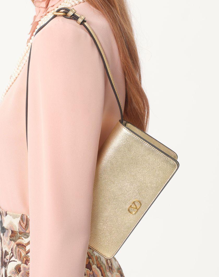 Valentino Handbags Camicia In Georgette per Donna in Rose Mist | Valentino IT Nuovo