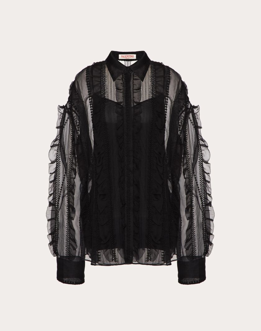 Valentino Handbags Camicia per Donna in Nero | Valentino IT Offerte speciali