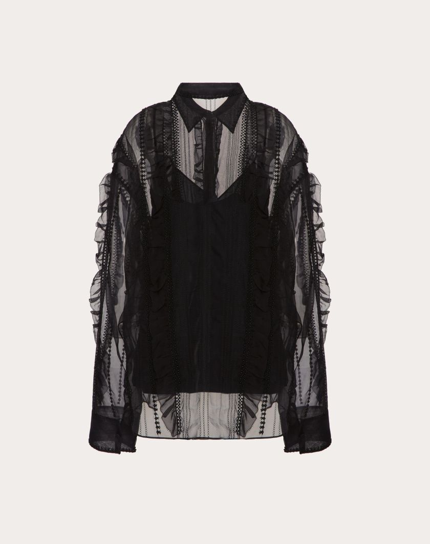 Valentino Handbags Camicia per Donna in Nero | Valentino IT Offerte speciali
