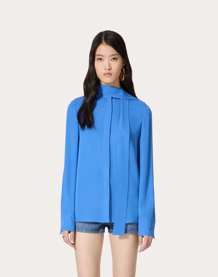 Valentino Handbags Camicia In Georgette per Donna in Serenity | Valentino IT Enormi risparmi