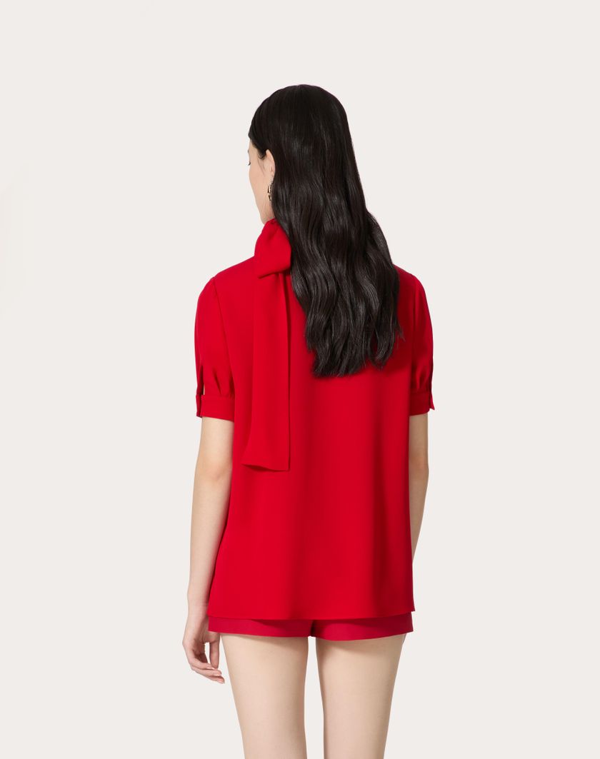 Valentino Handbags Top In Georgette per Donna in Avorio | Valentino IT Super Saving Price