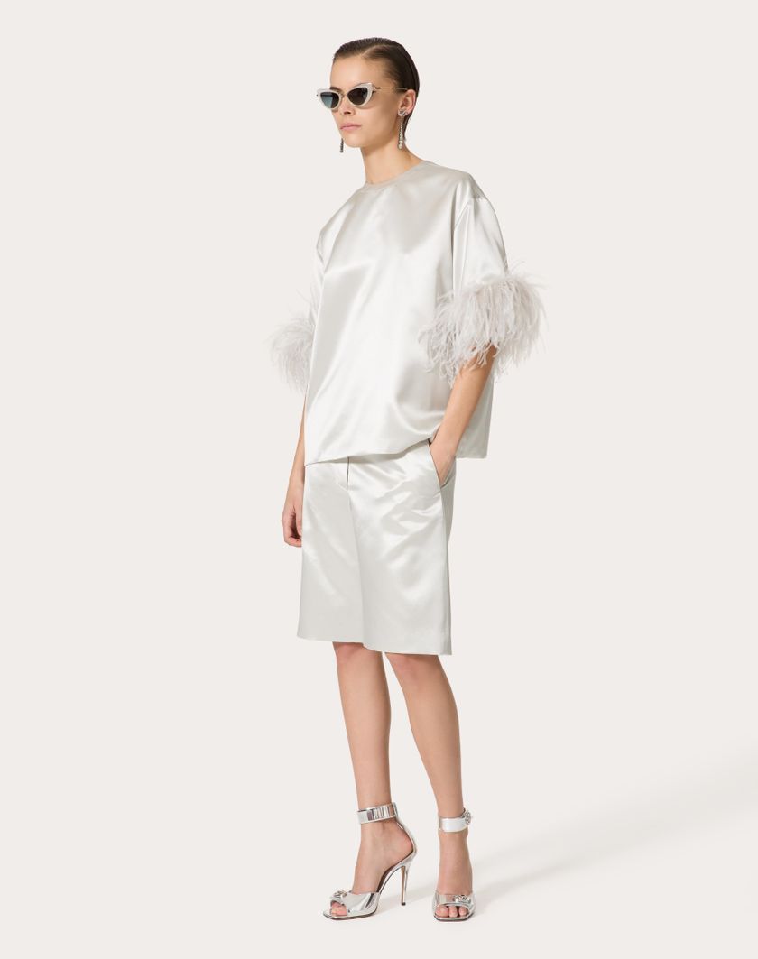 Valentino Handbags Top In Satin De Soie per Donna in Smoky | Valentino IT Latest stili