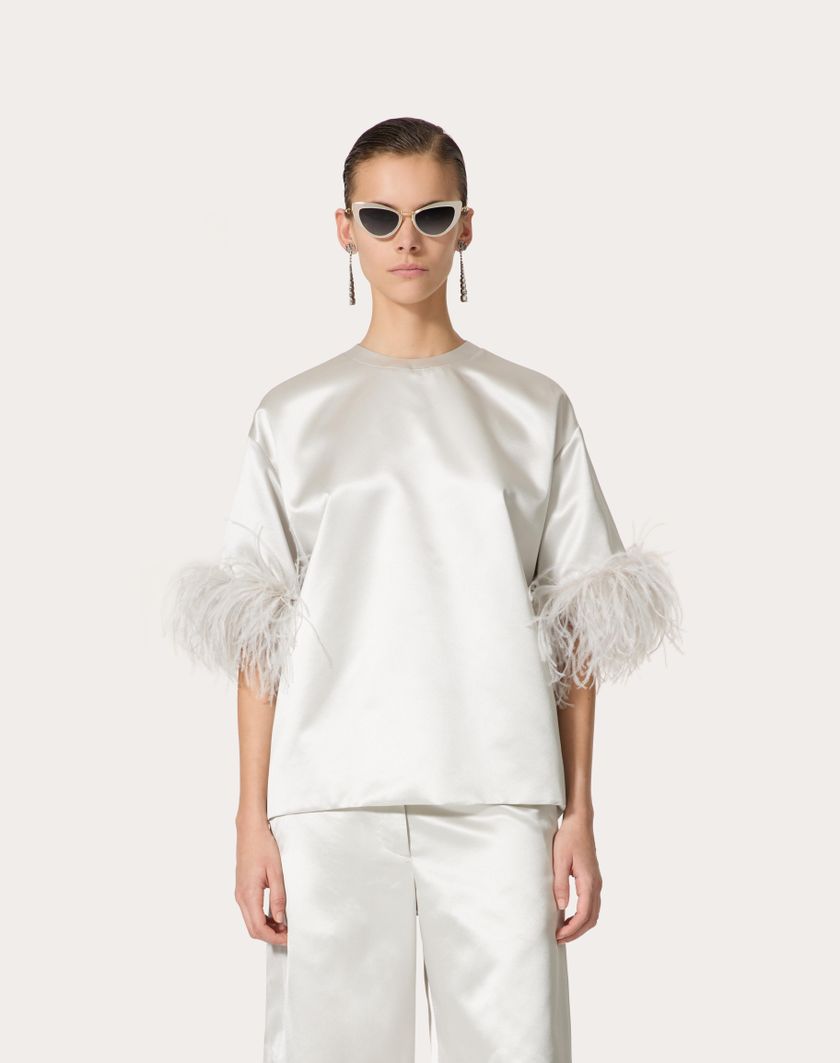 Valentino Handbags Top In Satin De Soie per Donna in Smoky | Valentino IT Latest stili