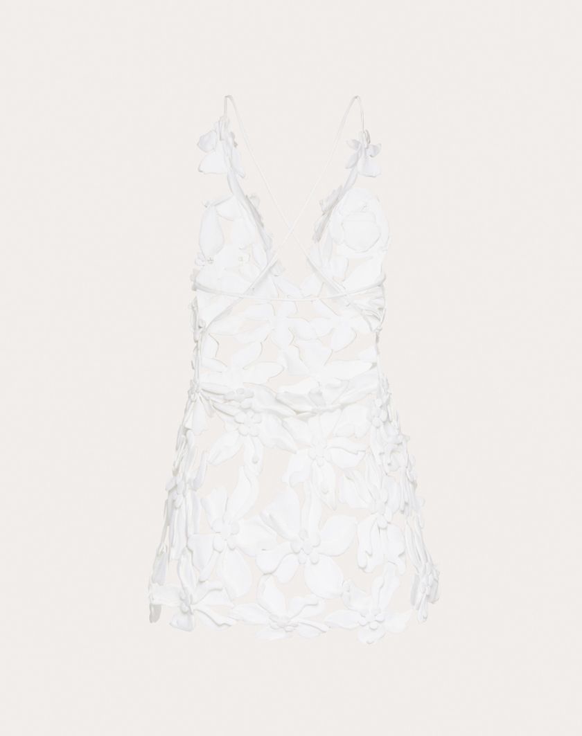 Valentino Handbags Top In Piquet Ricamato per Donna in Bianco | Valentino IT Only for today