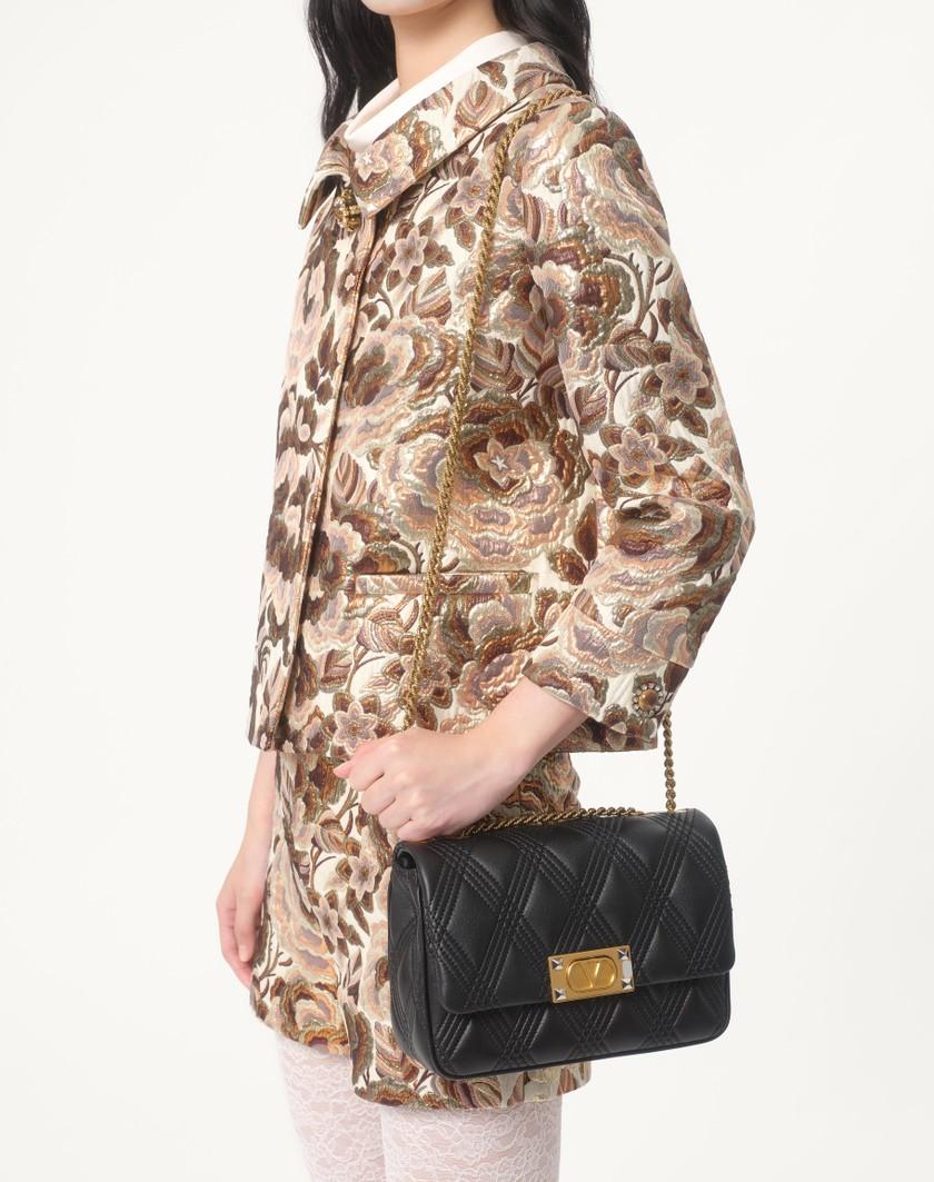 Valentino Handbags Giacca In Apres L'hiver Matelasse' Rose Lurex per Donna in Latte/rosa Lurex | Valentino IT Fino al 55% di sconto