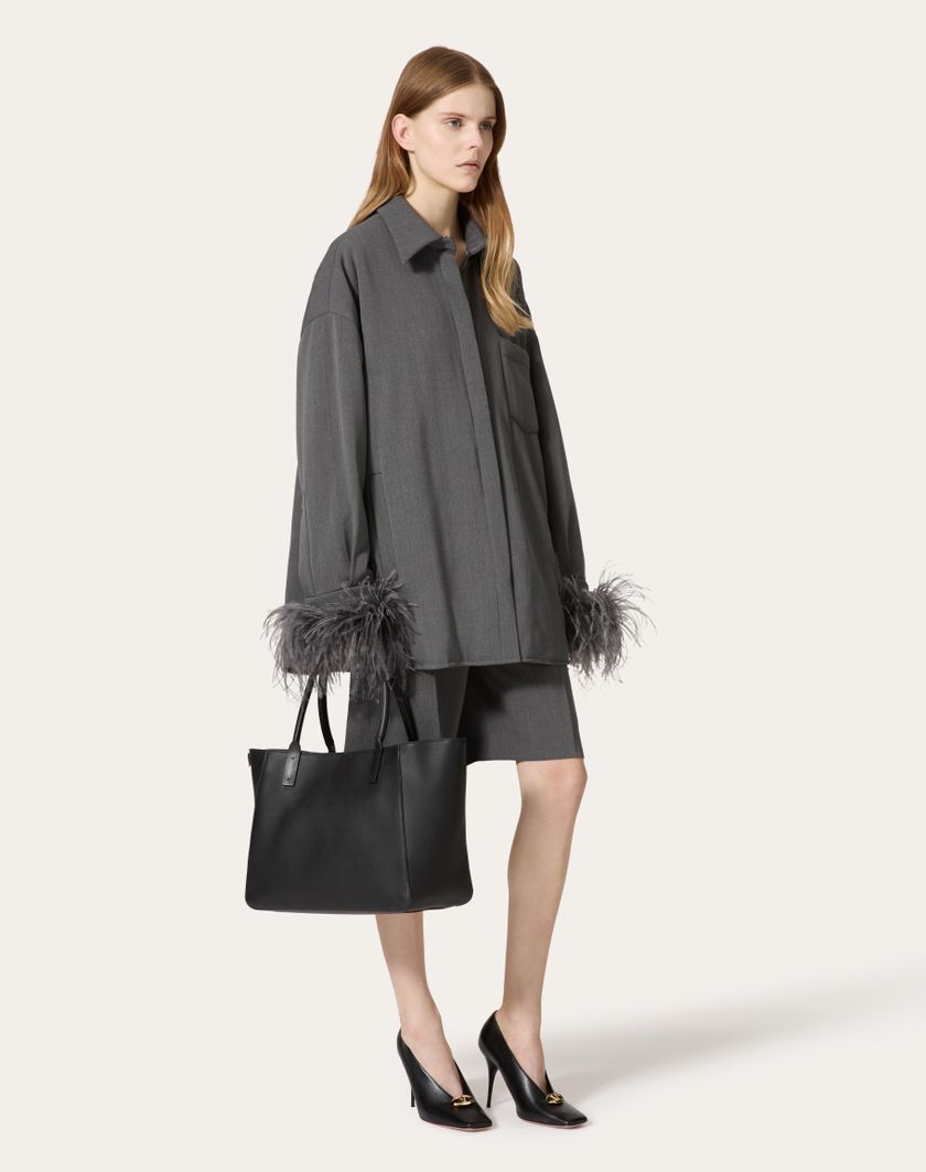Valentino Handbags Giubbino In Active Gabardine per Donna in Grigio | Valentino IT Limitato a 3 giorni