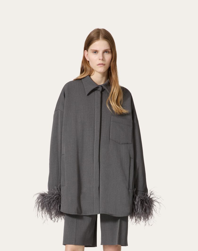 Valentino Handbags Giubbino In Active Gabardine per Donna in Grigio | Valentino IT Limitato a 3 giorni