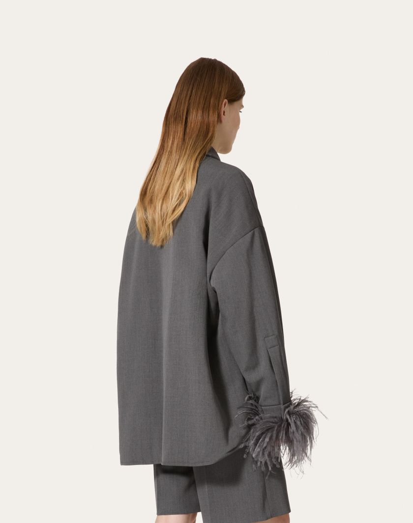 Valentino Handbags Giubbino In Active Gabardine per Donna in Grigio | Valentino IT Limitato a 3 giorni