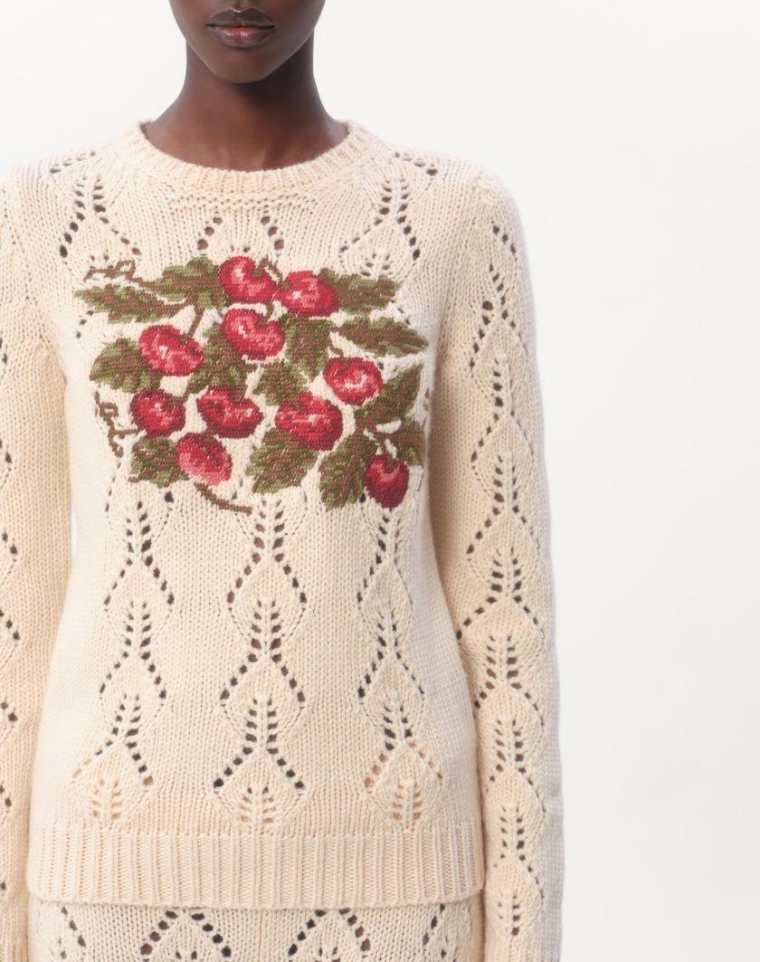 Valentino Handbags Maglia In Lana Ricamata per Donna in Multicolor | Valentino IT Spedizione Gratuita